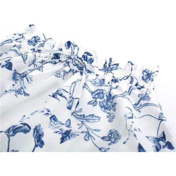 Renaissance Maxi Skirts for Women White Blue - Picture 6 of 6